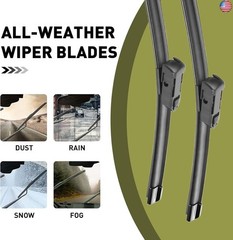 24″+17″+13″ Windshield Wiper Blades Premium All-Season Durable and Quiet
