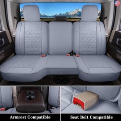 Coverado Seat Covers for Dodge Ram Full Set, Waterproof Truck Car Seat Cover
