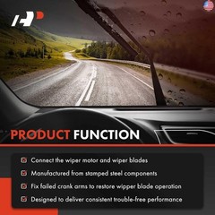 A-Premium Windshield Wiper Linkage Compatible with Select Toyota Models –