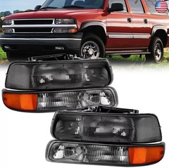 Headlights Compatible With 1999-2002 Chevy Silverado, 2000-2006 Chevy