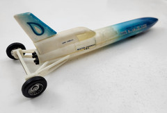 The Blue Flame Land Speed Natural Gas Rocket Car Promo Model Toy 1970s RARE!