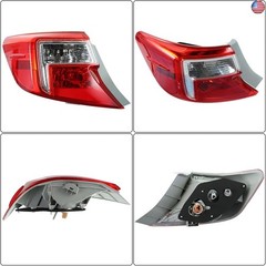 LH Outer Rear Tail Light Replacement for Toyota Camry 2012-2014 Clear Lens Left