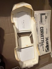 Vintage MPC LASER CORVETTE 1:20 SCALE 1979 PLASTIC MODEL KIT Plus Extra Parts