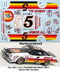 NASCAR DECAL # 5 ARMOR ALL 1978 CHEVROLET MONTE CARLO NEIL BONNETT 1/25
