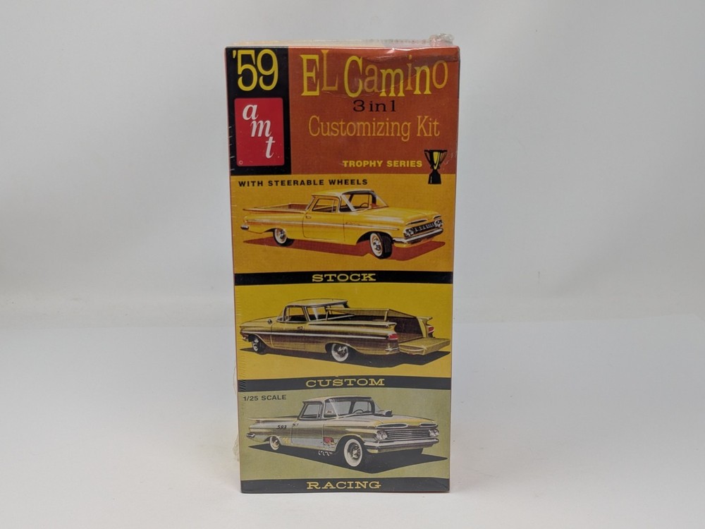 ’59 El Camino 3 in 1 Customizing Kit Trophy Series, AMT, 1/25th Scale