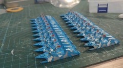 3D-printed 1/700 model China Type 022 stealth missile boat with finished coating