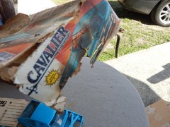 Vintage MPC Chevrolet Cavelier 1/25 Model Kit Parts Junkyard Estate Find