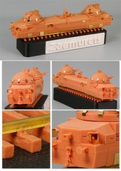 QW Q09008 1/72 Zaamurets/Orlik/No,105 Armored Train Model Kit w/Metal Track