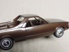 1981 Chevrolet El Camino 1/25 AMT dealer promo car brown sandstone box RZ