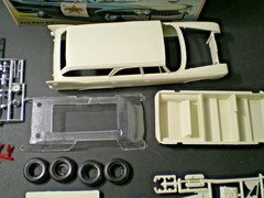 Johan Vintage 1/25 1960 Plymouth Police Emergency Wagon Open Complete C-5100