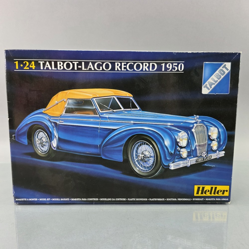 Heller 80711 1/24 Talbot-Lago Record 1950 Model Kit Vintage Classic Car OPEN BOX