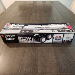 AMT Ertl Amoco Tanker Trailer 1/25 Model Kit 6698 Open Box Sealed Parts Vintage