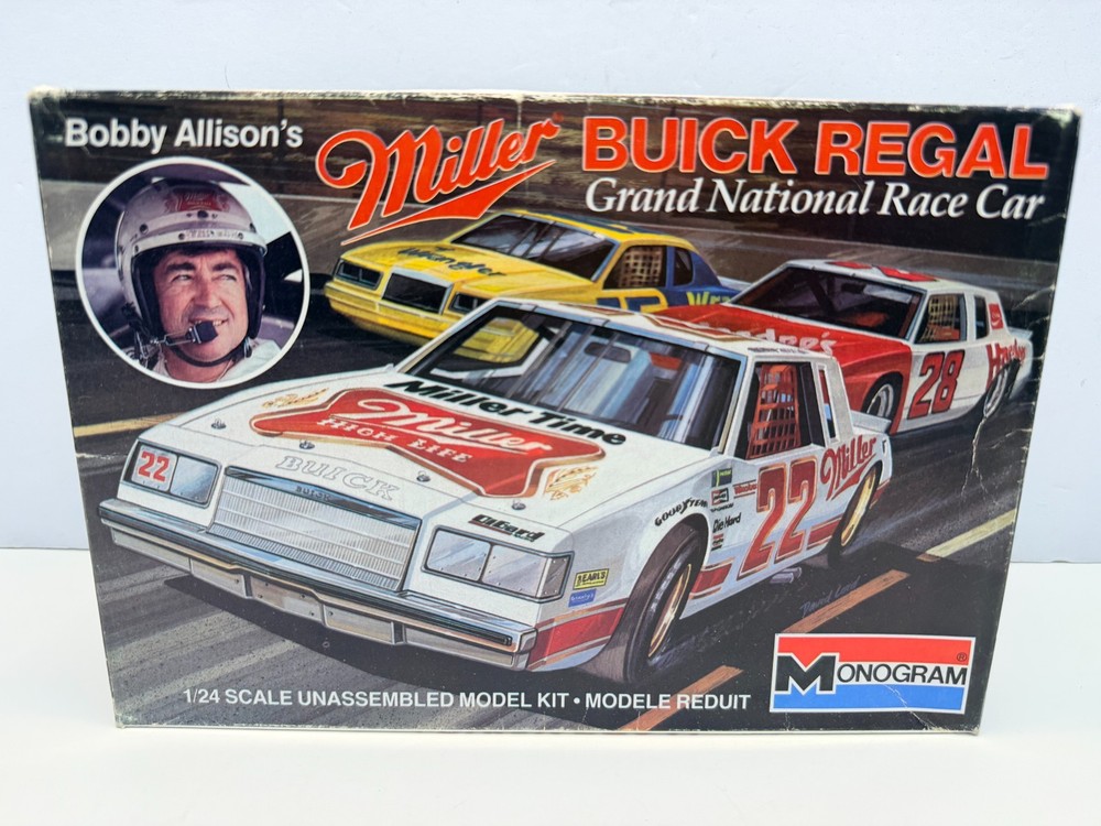 Monogram 1:24 #22 Bobby Allison’s Miller Beer Buick Regal Sealed Inside Model