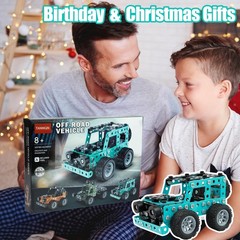 TANMGIN Erector Sets for Boys Age 8-12, Metal Model Car Kits 5.7 inches, Blue