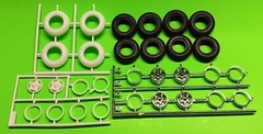 Kenworth Transit Mixer 1/25 AMT Firestone Floater Super Wide Tires Pad Printed