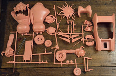 Vtg REVELL FREAKY RIDERS Model Kit Heavy Head Complete? & Unbuilt w/ Box