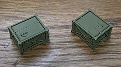 One 1/87 HO scale Sixcon potable water container, olive drab
