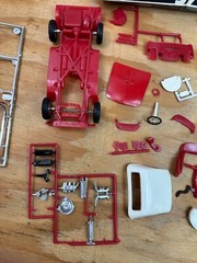 1979 Vintage AMT ’57 T-BIRD From Tv Series VEGAS #3105 1:25 Partially Built