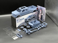 1/25 2023 Ford F-350 SD Dually Truck Resin Model Kit with, Clear Parts & Tires