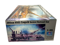 Trumpeter, 280mm K5(E) Leopold German Railroad Gun #00207, 1:35, Sealed Bags MIB