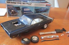Monogram 1969 Dodge Super Bee 1/24 Lot of 2 Pro Street &Stock Built For Resto 69