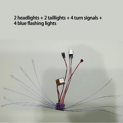1/64 police Model cars LED For Modific Remote Control Lighting Electronic kitLwp