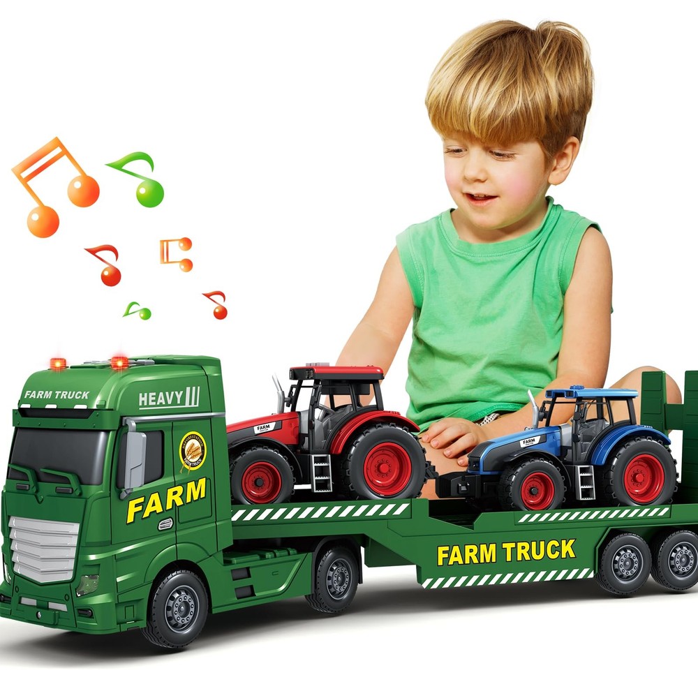 Bstoyder Toddler Boy Toys for 3 4 5 6 7 Years Kids, 25″ Semi 25 Inches