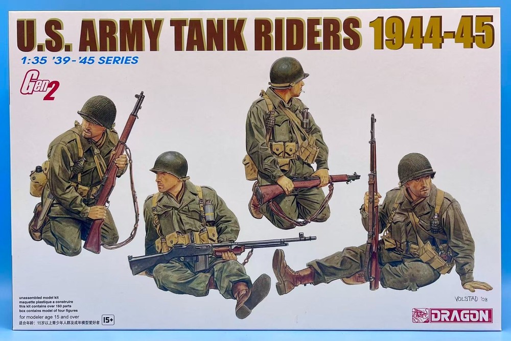 Dragon 6378 1/35 U.S. Army Tank Riders 1944-45 Brand New Complete Kit