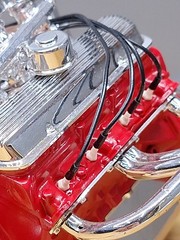 Vintage Monogram Pontiac V8 1/8 Scale Engine Big Deuce Wired Complete