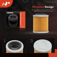 A-Premium Automatic Transmission Fluid Filter with Pan Gasket & Cooler O-Ring, C