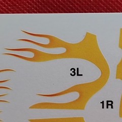 Flames Decals Beach Boys 1932 Ford Coupe 1:24 Scale Model Car Part Monogram