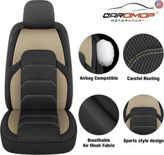 CAROMOP 3D Air Mesh Car Seat Covers 2 Front Seats,Breathable and Durable Seat