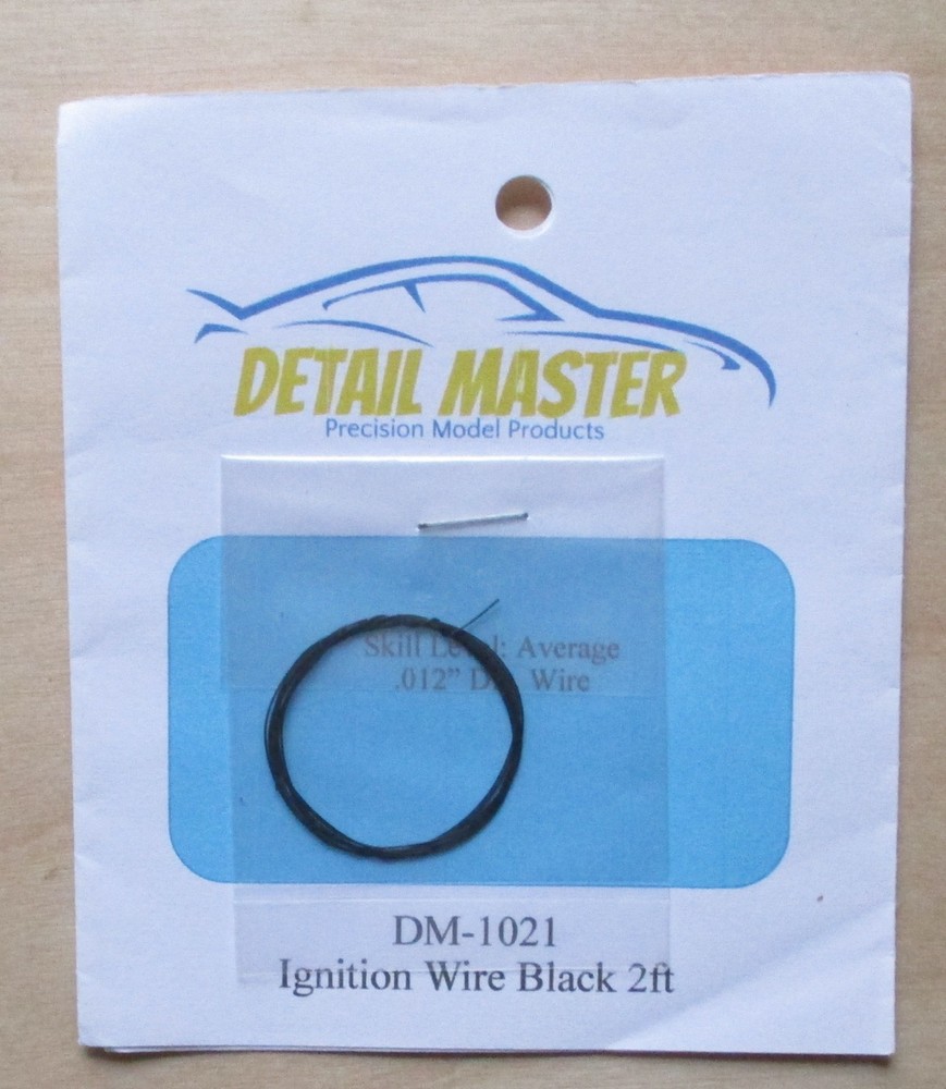 Black Ignition Wire 1:24 1:25 DETAIL MASTER CAR MODEL ACCESSORY 1021