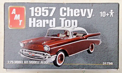 2004 AMT #30798 1957 Chevy Hard Top 1:25 scale Model Kit – Open Box