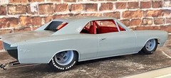 1/24 Scale: 17/15-inch Classic Five Slot Wheels W/Drag Slicks; Resin