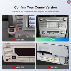 9 Inch QLED Octa-Cores Android Car Stereo for Toyota Camry 2007-2011 Wireless