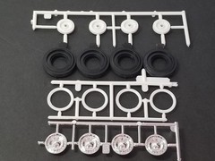 1955 Chevrolet Bel Air WHITEWALL TIRES WHEELS for Revell Monogram 1:25 Model Kit