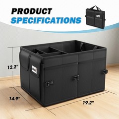 Dna Motoring Trunk Organizer For Suv Large Capacity Car Organizer And Storage 4