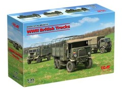 ICM DS3511 WWII British Trucks – W.O.T. 6, W.O.T. 8, Leyland Retriever 1/35