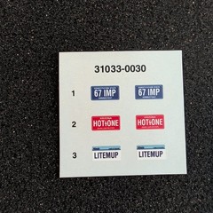 Early Iron and Misc License Plate Decals Lot Good Vintage 1/25