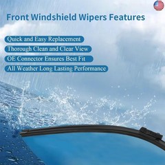 Windshield Wiper Blades for 2024-2025 Chevy Trax – Front & Rear Set, OEM