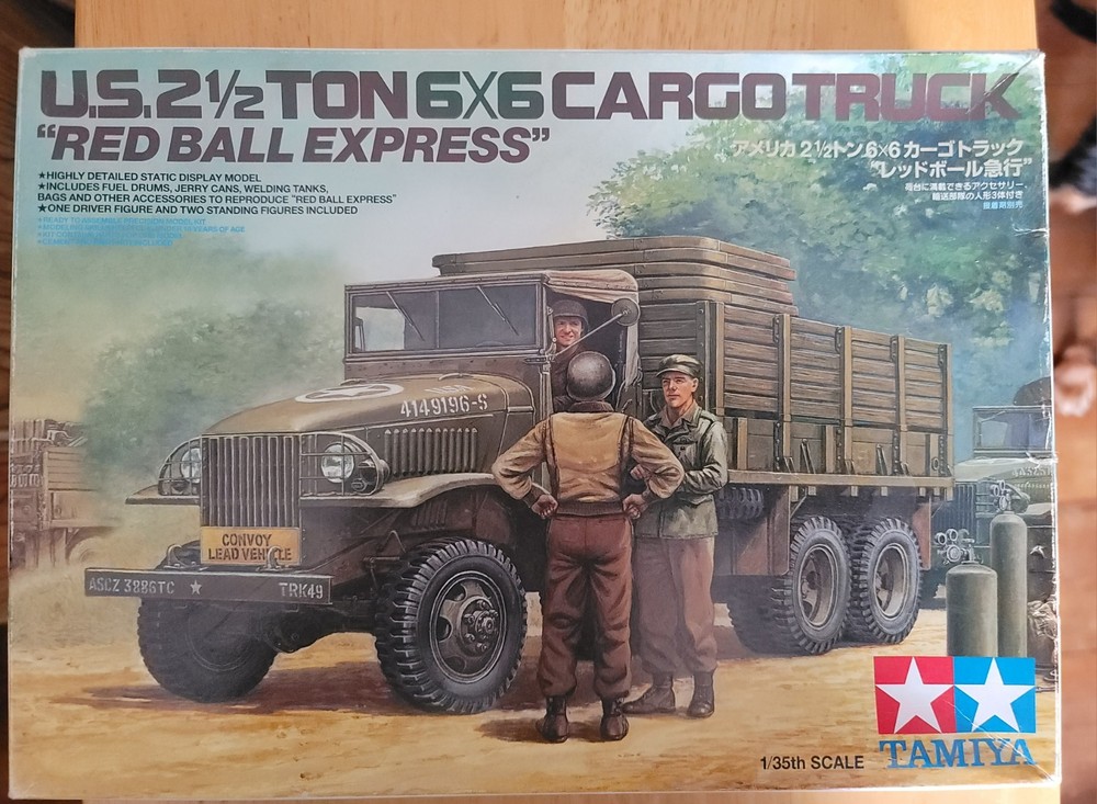 Tamiya 1/35 89648 US 2 1/2 Ton 6×6 Cargo Truck Red Ball Express Limited Edition