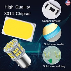 1157 Led Brake Light Bulb, 12V-24V 1157 7528 2357 2057 BAY15D LED Replacement