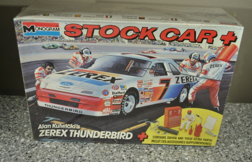 1990 Monogram #7 Alan Kulwicki’s Zerex Thunderbird Stock Car 1:24 Factory Sealed