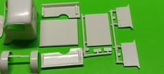 1940 Willys Pickup Truck Gasser 1/25 AMT Body Cab Glass Interior Tub Bed Box Lot