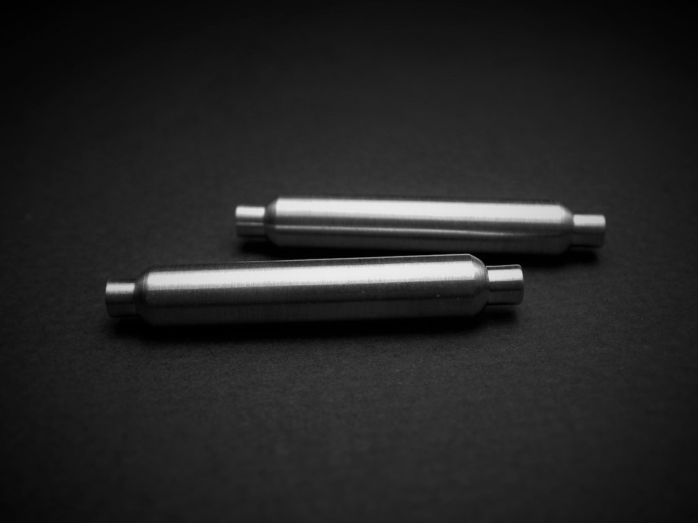 Scale Repro’s Plus 9002 1/24,1/25 Machined Aluminum Glass Pack Mufflers (2)