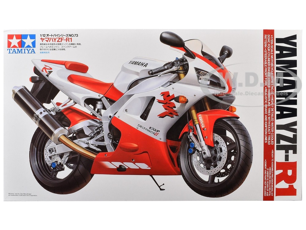 MODEL KIT YAMAHA YZF-R1 MOTORCYCLE 1/12 SCALE MODEL BY TAMIYA TAM-14073
