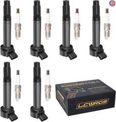 Ignition Coils Spark Plugs for Toyota Sienna Avalon Camry Highlander RAV4 Lexus