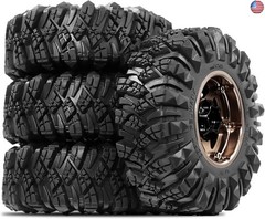 STMU Negative Offset 10.4mm 1.9 Beadlock Wheel Rims Aluminum and 1.9 RC Crawler