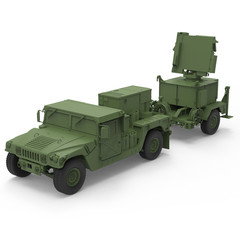 Model Kits 1/72 1/87 Military Model USA SPAA M1097A2 CLAWS